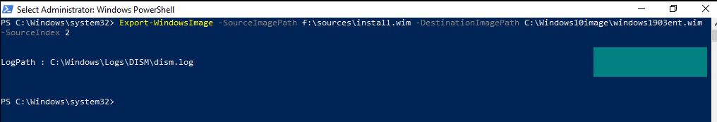 Windows 10 OSD Deployment Export- Image