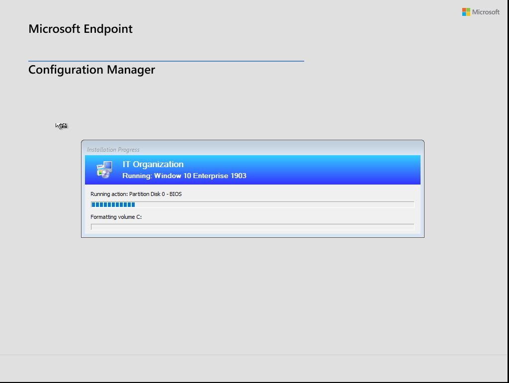 Windows 10 OSD Deployment PXE Ekranı