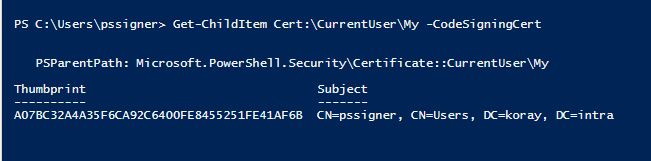  Powershell Signing Certificate