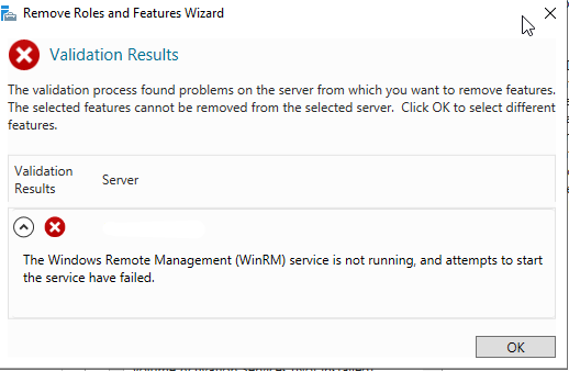 Domain Controller Demote Winrm Not Running