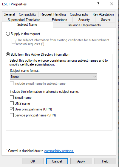 Build from Active Directory Information