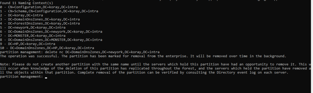 Remove Partition