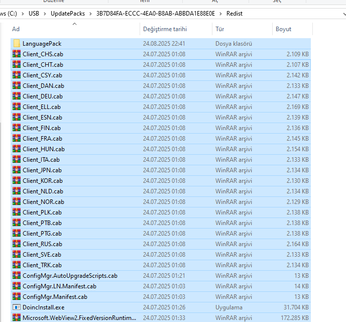 Service Connection Tool Redist Folder 