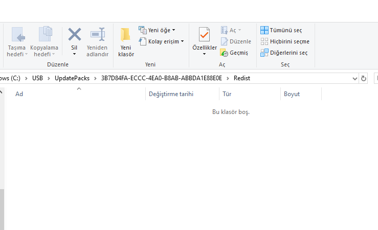 Service Connection Tool Redist Folder Empty