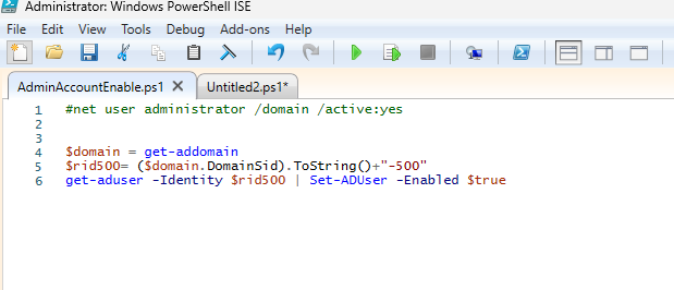 TaskScheduler ile AD Recovery PS Script