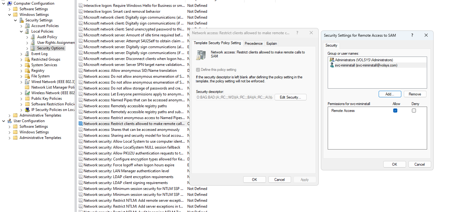 MIM Install Error Access Denied -MIM - AD-SECURITY-WINDOWS-Power PLATFORM